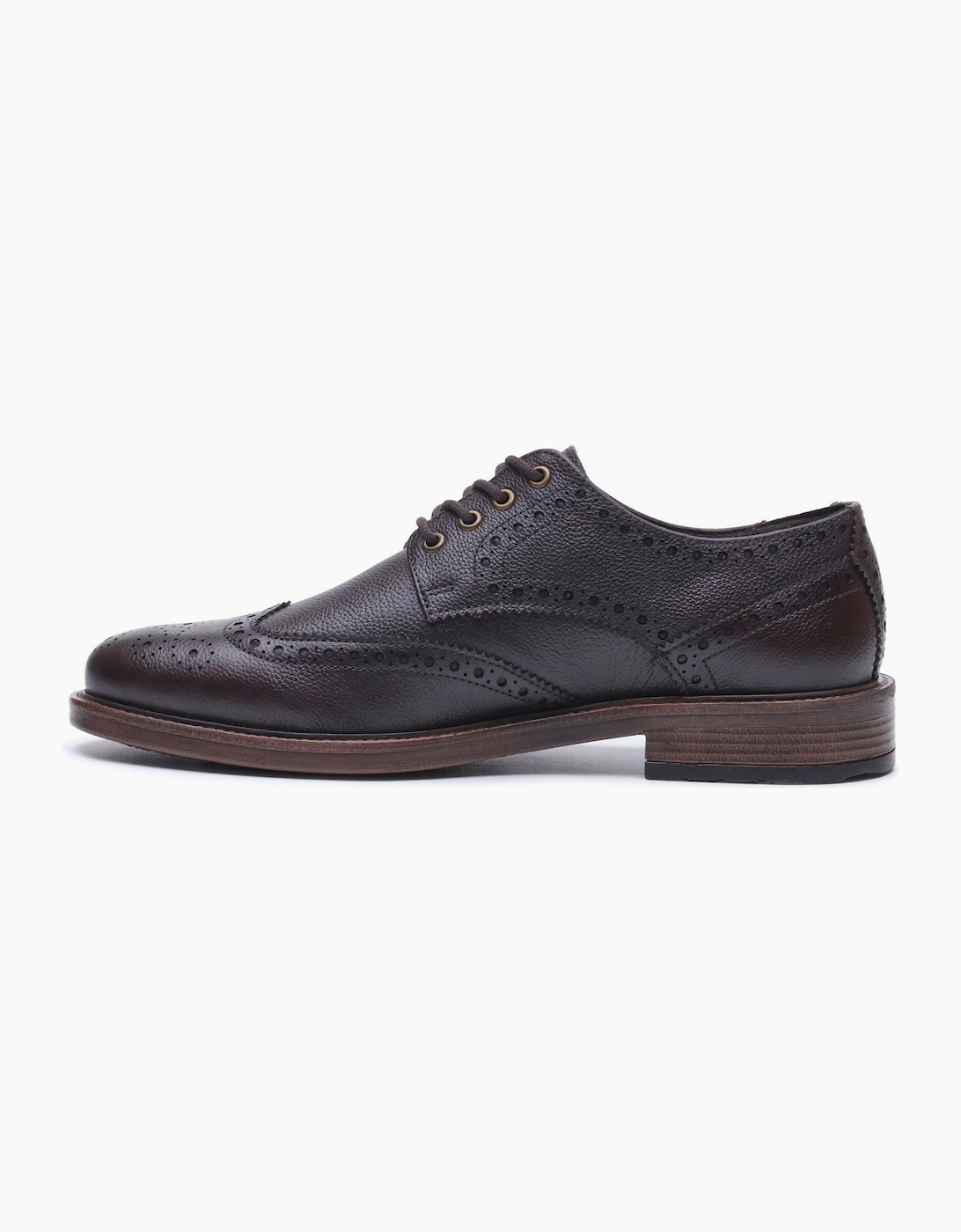 Hush Puppies Isaac Leather Men's BROWN Brogues Shoes