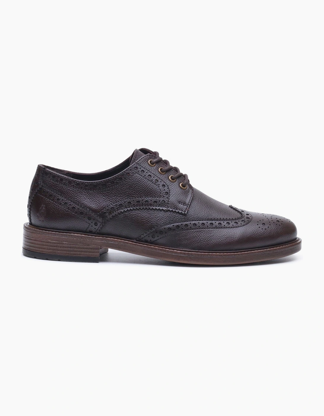 Hush Puppies Isaac Leather Men's BROWN Brogues Shoes