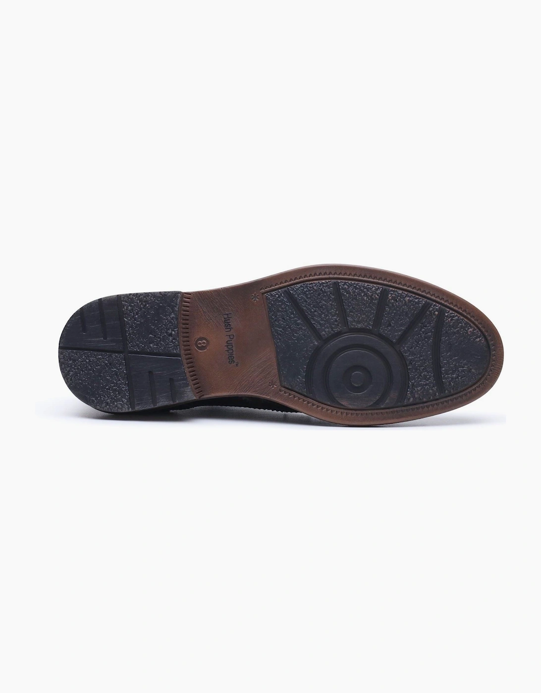 Hush Puppies Isaac Leather Men's BROWN Brogues Shoes