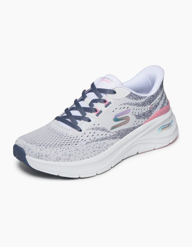 Skechers Arch Fit 3.0 Textile Women's White Mesh/Multi Trim Trainers