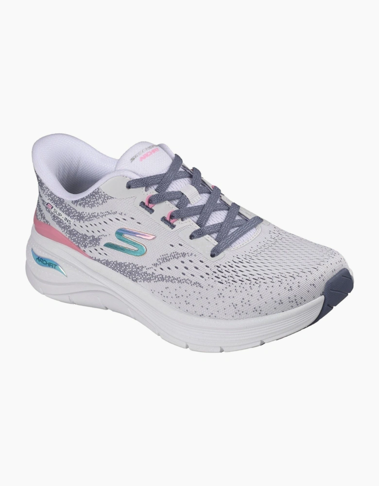 Skechers Arch Fit 3.0 Textile Women's White Mesh/Multi Trim Trainers