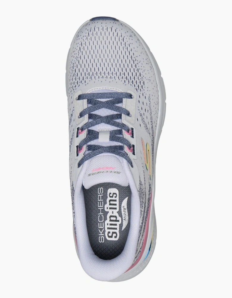 Skechers Arch Fit 3.0 Textile Women's White Mesh/Multi Trim Trainers