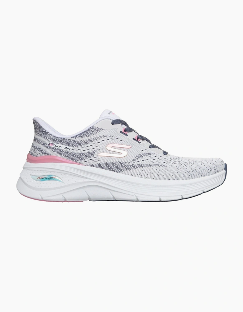 Skechers Arch Fit 3.0 Textile Women's White Mesh/Multi Trim Trainers