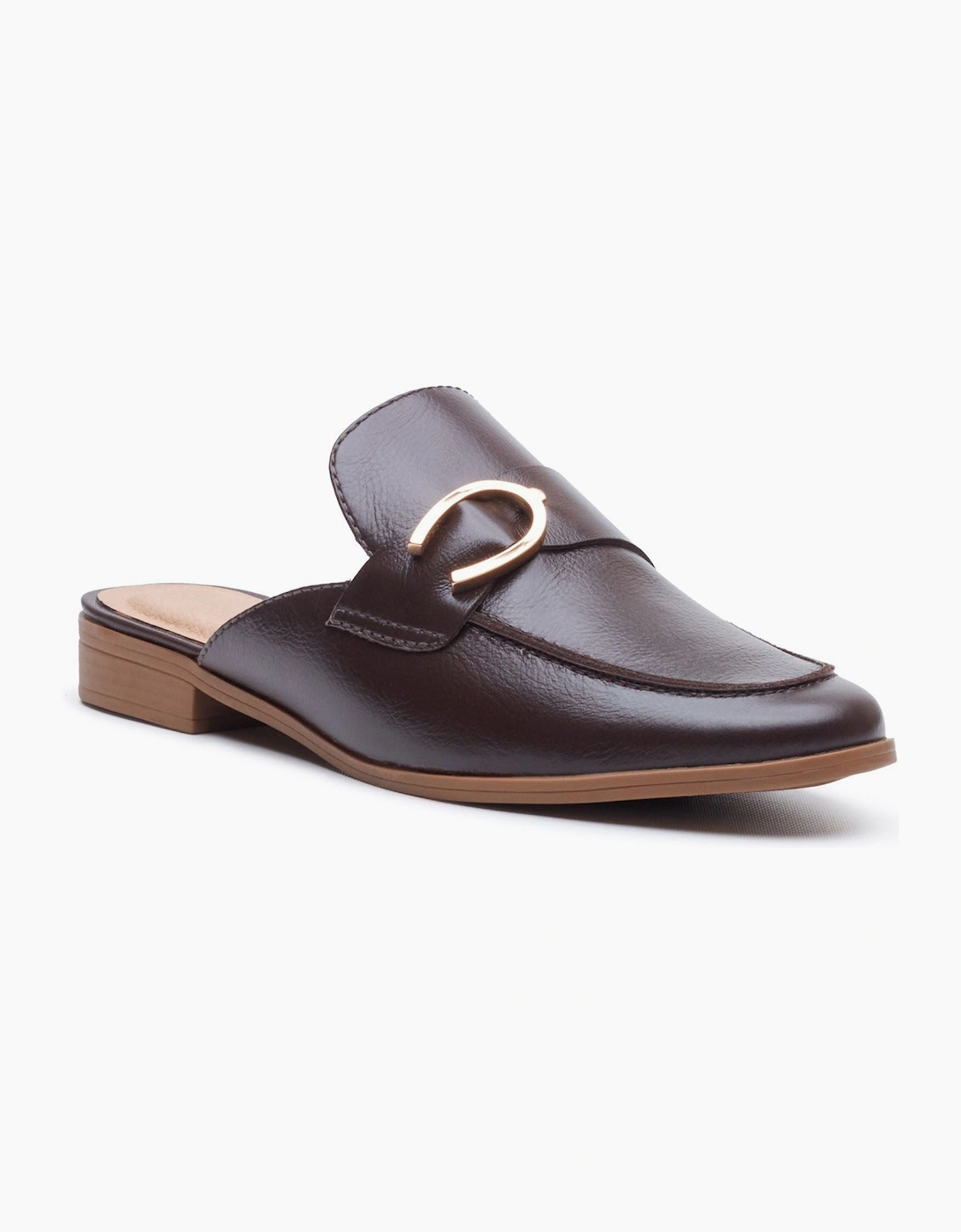Hush Puppies Calla Leather Women's Chocolate Mules