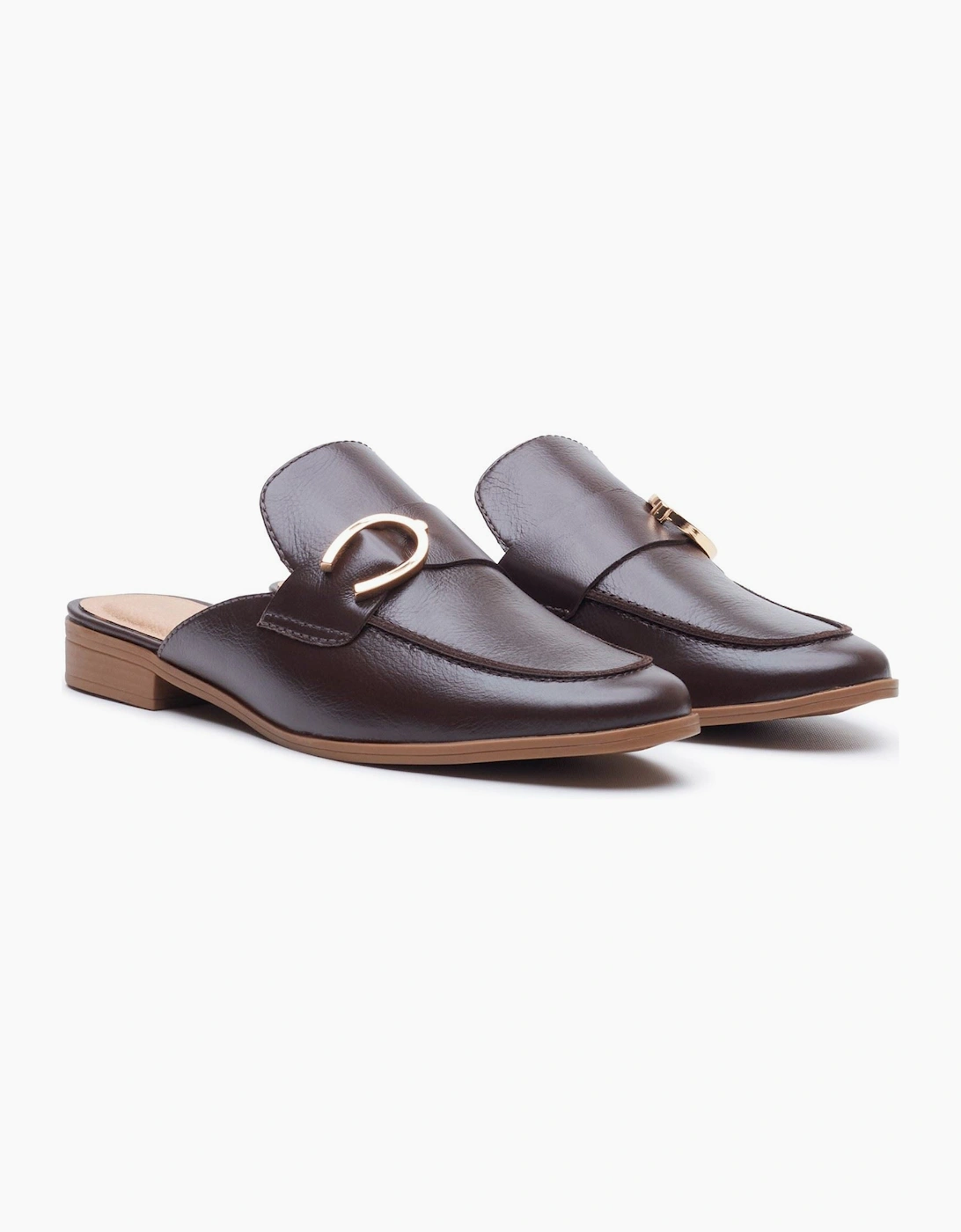 Hush Puppies Calla Leather Women's Chocolate Mules