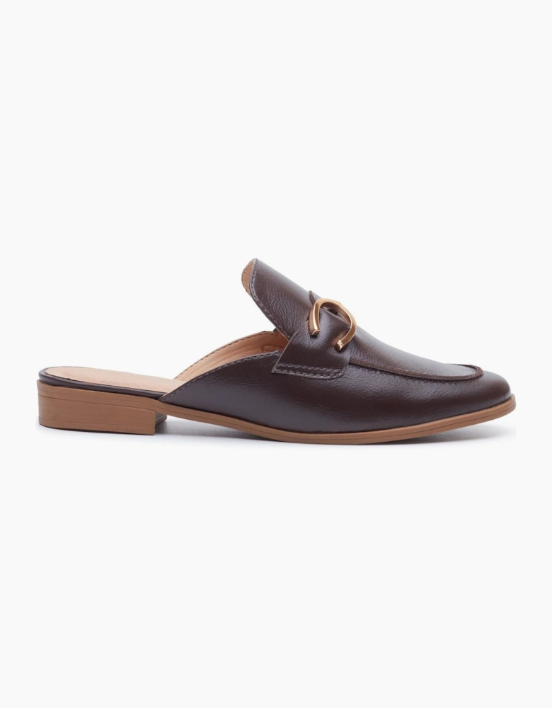 Hush Puppies Calla Leather Women's Chocolate Mules