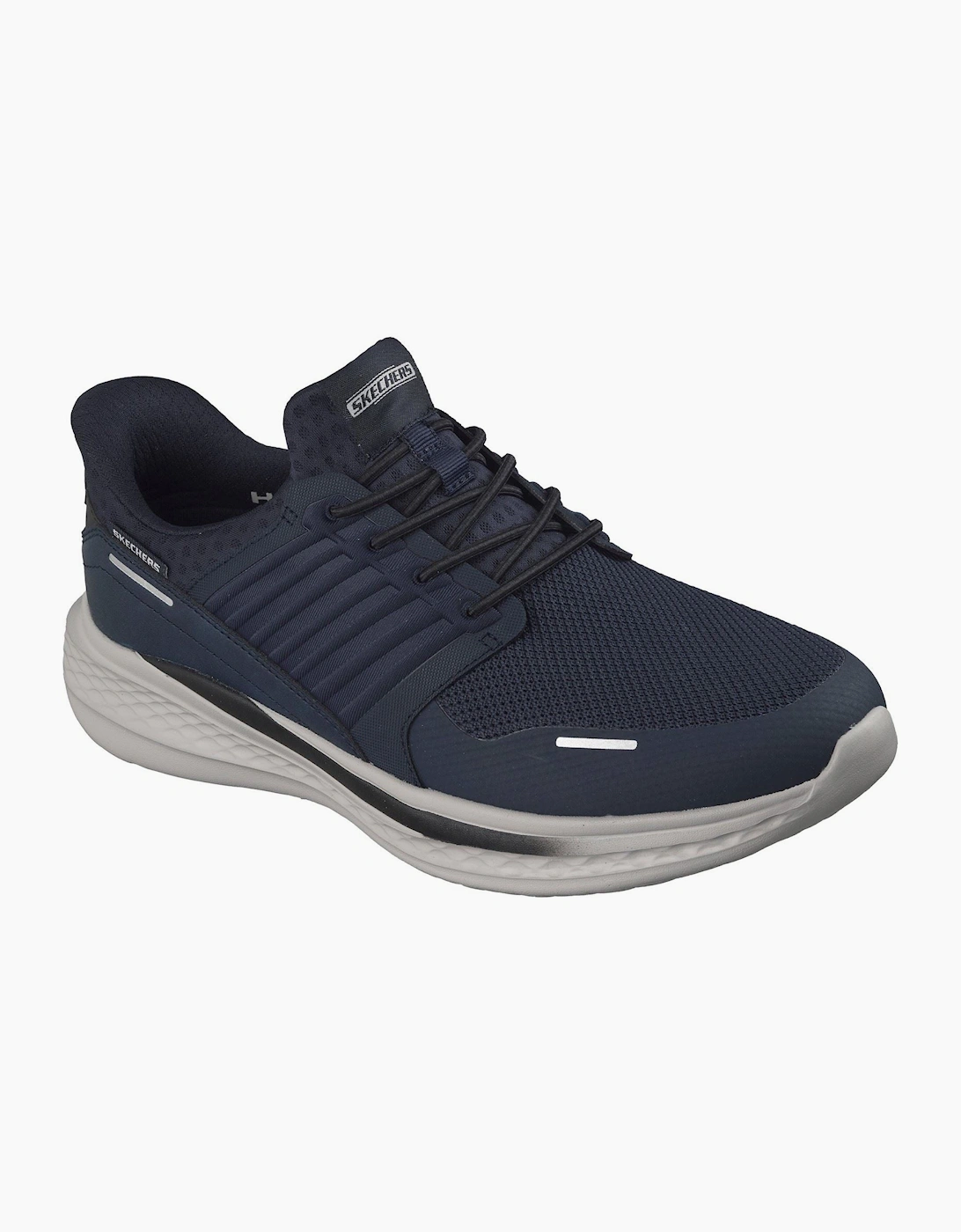 Skechers Slade Luther Men's Navy Synthetic / Mesh Trainers, 6 of 5