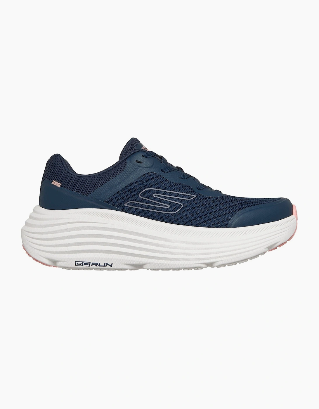 Skechers Max Cushioning Endeavour Women's Navy Synthetic/Pink Trim Trainers