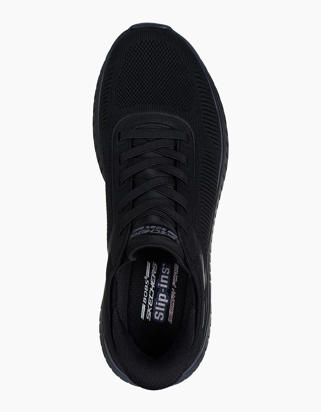 Skechers BOBS Sport Squad Chaos Solid Step Men's Black / Black Sole Trainers