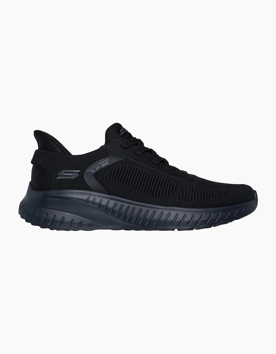 Skechers BOBS Sport Squad Chaos Solid Step Men's Black / Black Sole Trainers