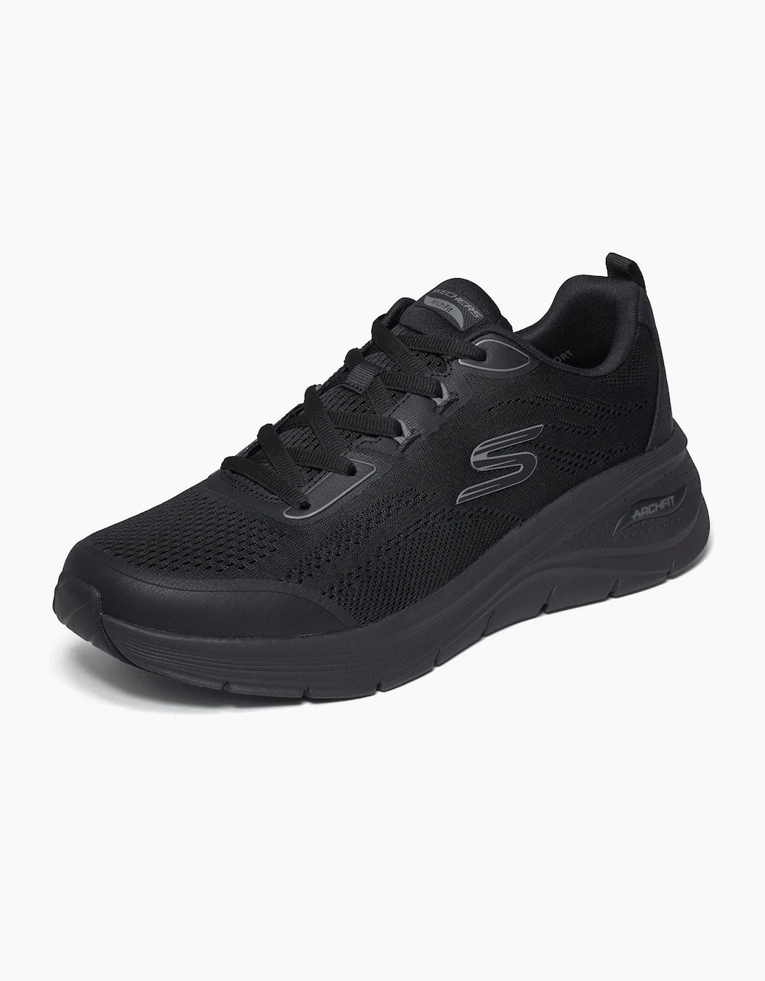 Skechers Arch Fit 3.0 Prawsper Textile Men's Black Mesh/Tpu Trainers