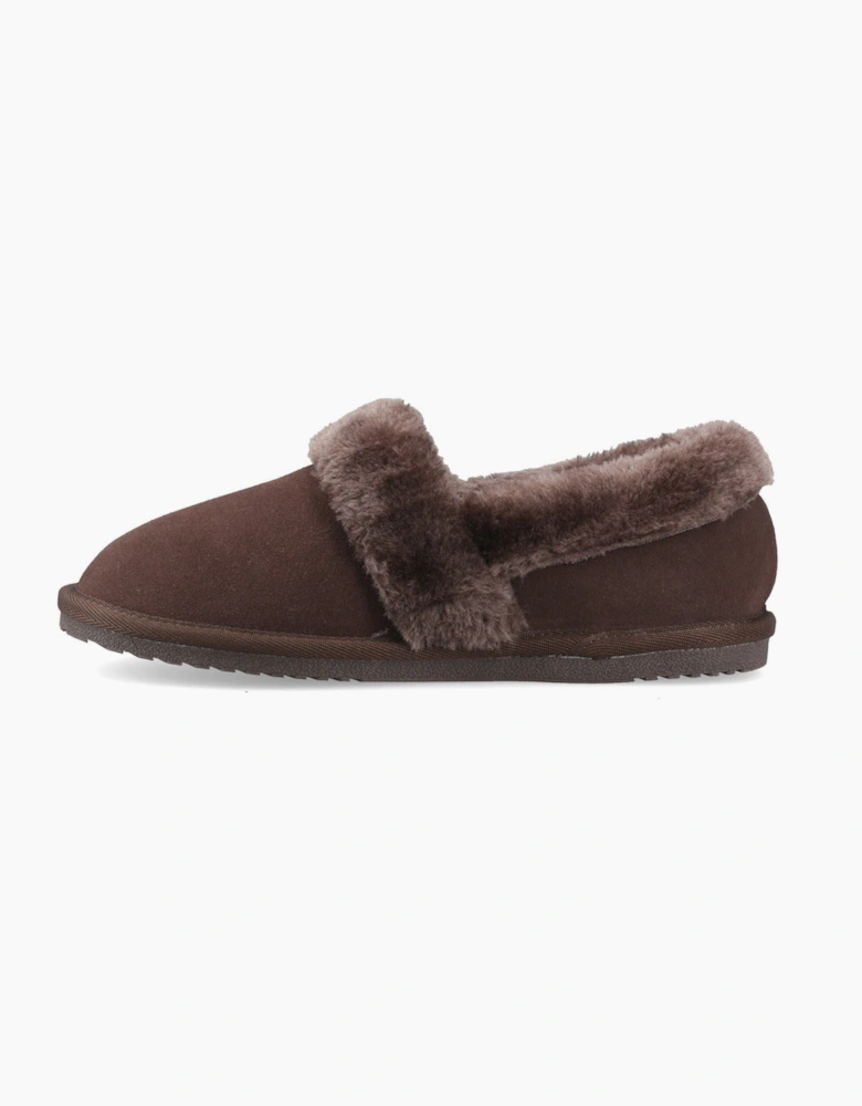 Hush Puppies Ariel Suede Women's Chocolate Slippers