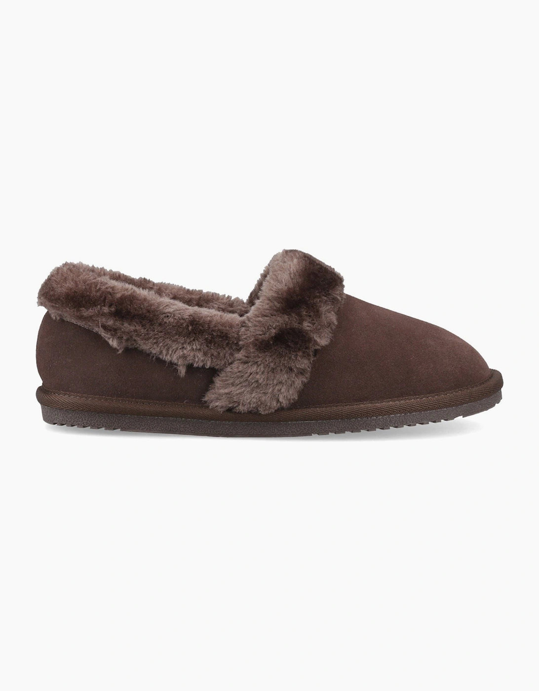 Hush Puppies Ariel Suede Women's Chocolate Slippers