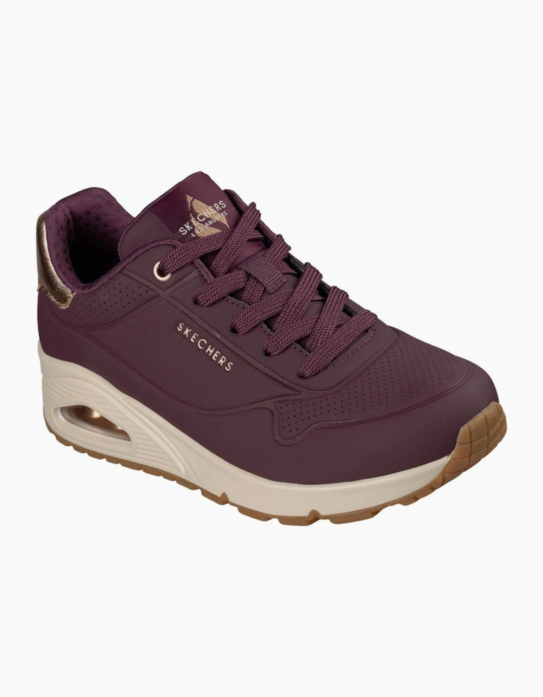 Skechers Uno - Golden Air Polyurethane Women's Wine Trainers