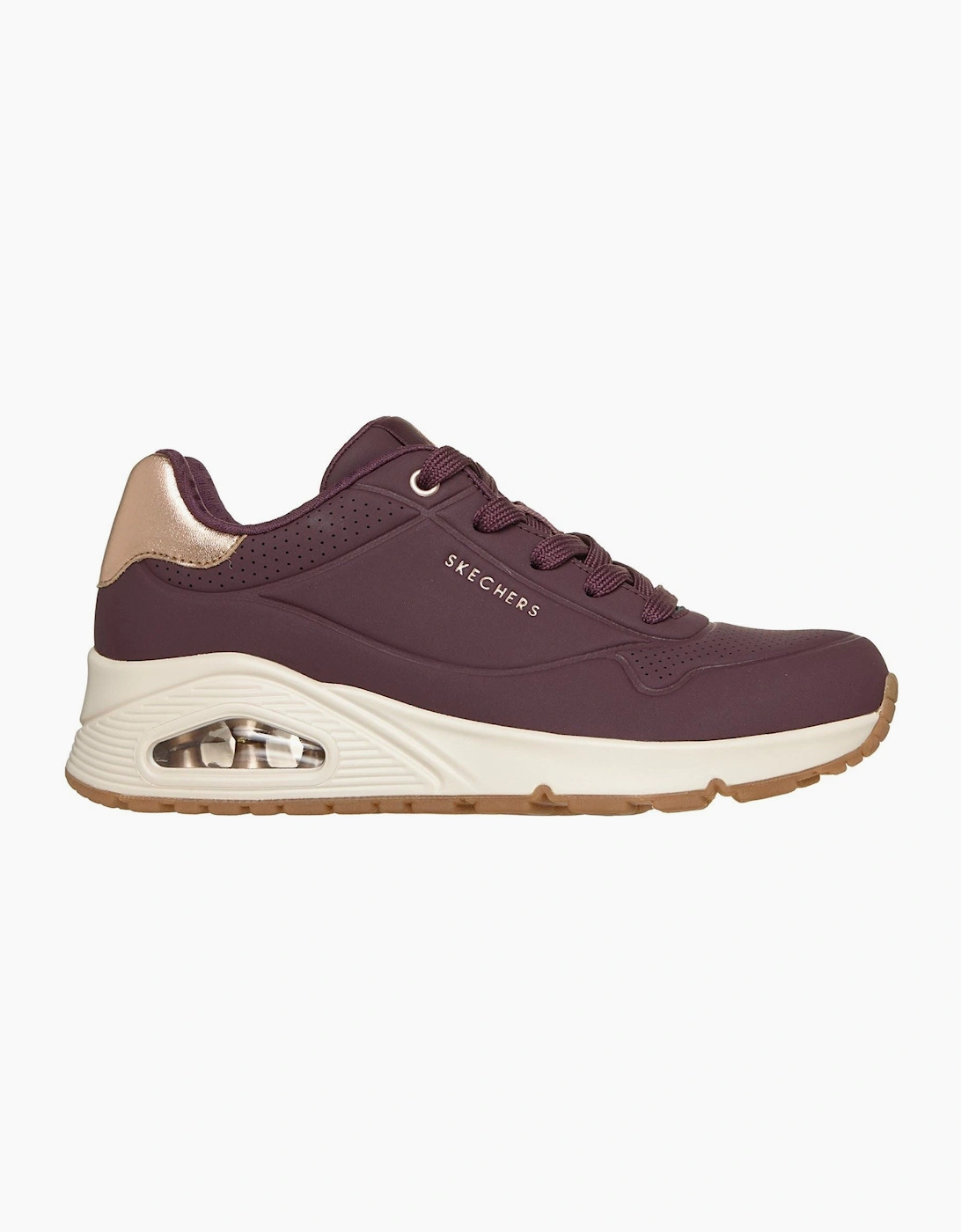 Skechers Uno - Golden Air Polyurethane Women's Wine Trainers
