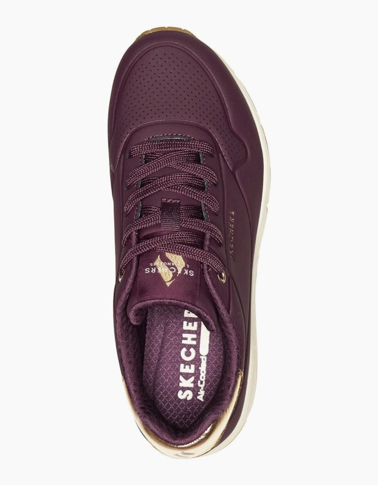 Skechers Uno - Golden Air Polyurethane Women's Wine Trainers