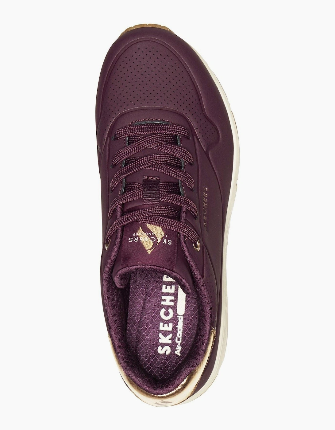 Skechers Uno - Golden Air Polyurethane Women's Wine Trainers