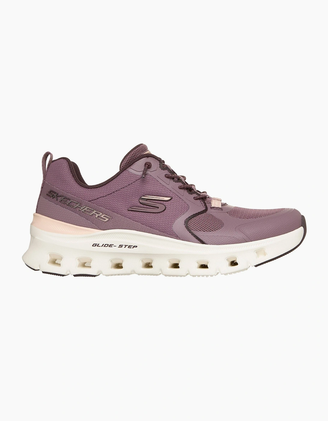 Skechers Glide-Step Pro Textile Women's Plum Mesh/Synthetic/Peach Trim Trainers