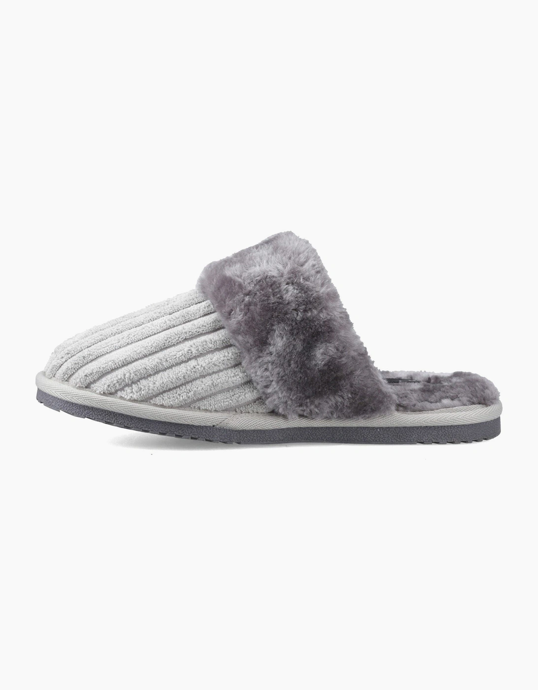 Hush Puppies Arianna Cord Polyester Women's Grey Slippers
