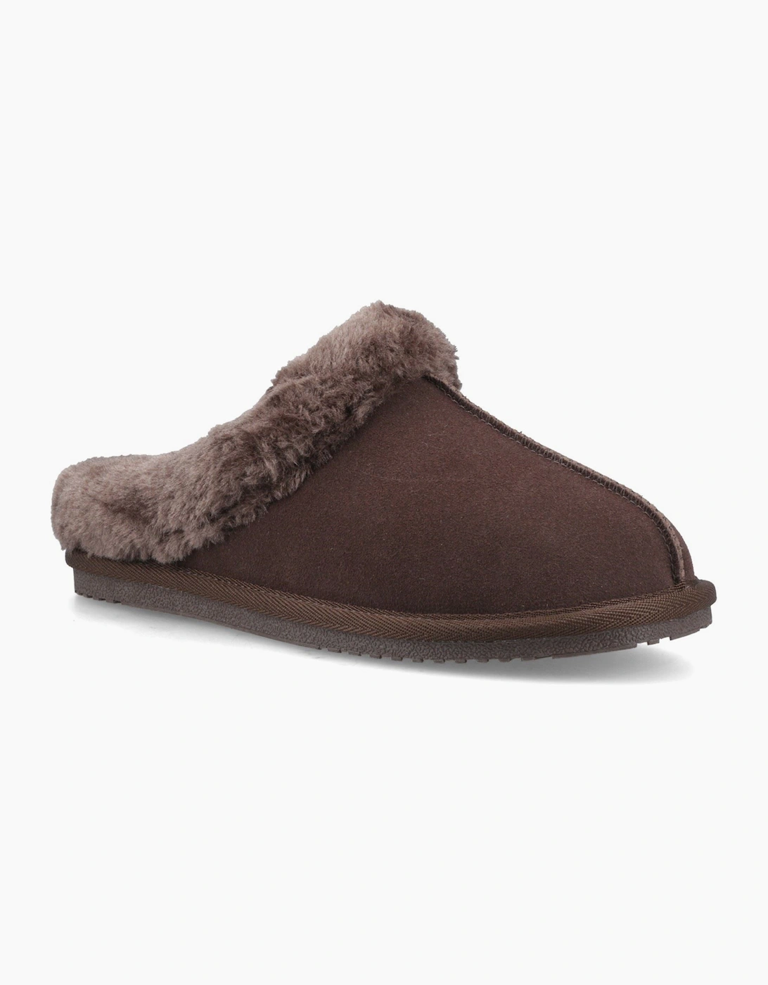 Hush Puppies Amara Suede Women's Chocolate Slippers, 6 of 5