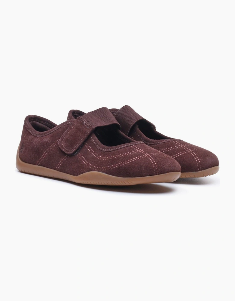 Hush Puppies Juno Sneakerina Leather Women's CHOCOLATE Flats