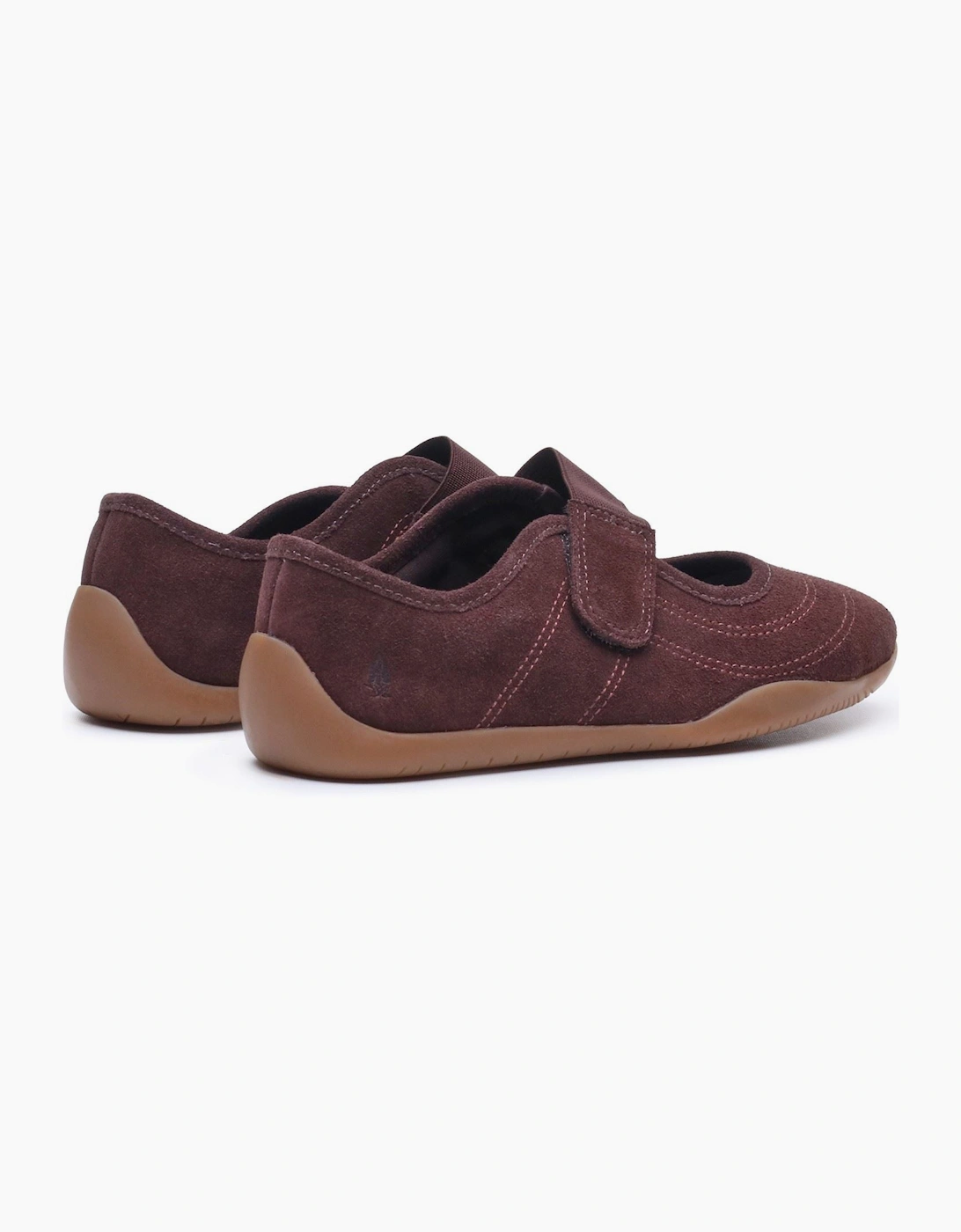 Hush Puppies Juno Sneakerina Leather Women's CHOCOLATE Flats