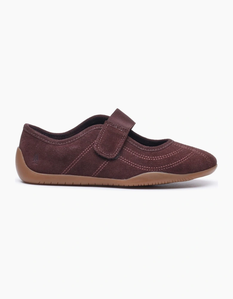 Hush Puppies Juno Sneakerina Leather Women's CHOCOLATE Flats