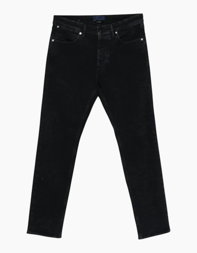 Stone Island Stretch Black Denim Rinsed Slim Jeans