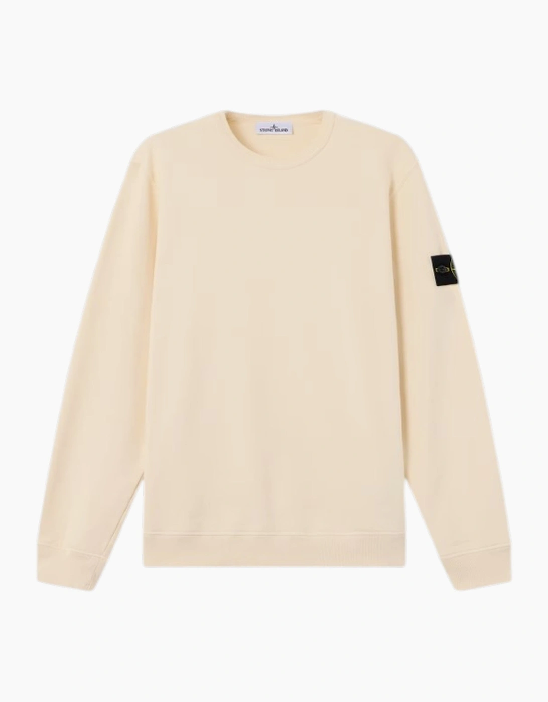 Stone Island Brushed Cotton Ivory White Sweatshirt, 3 of 2