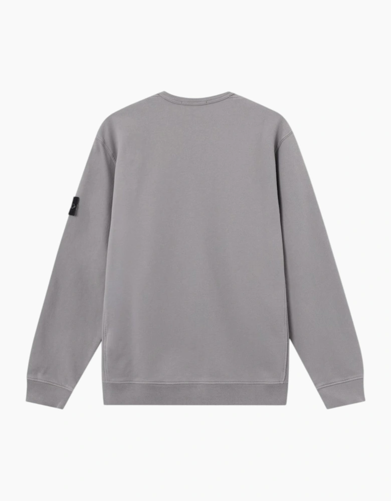 Stone Island Brushed Organic Cotton Grey Sweatshirt