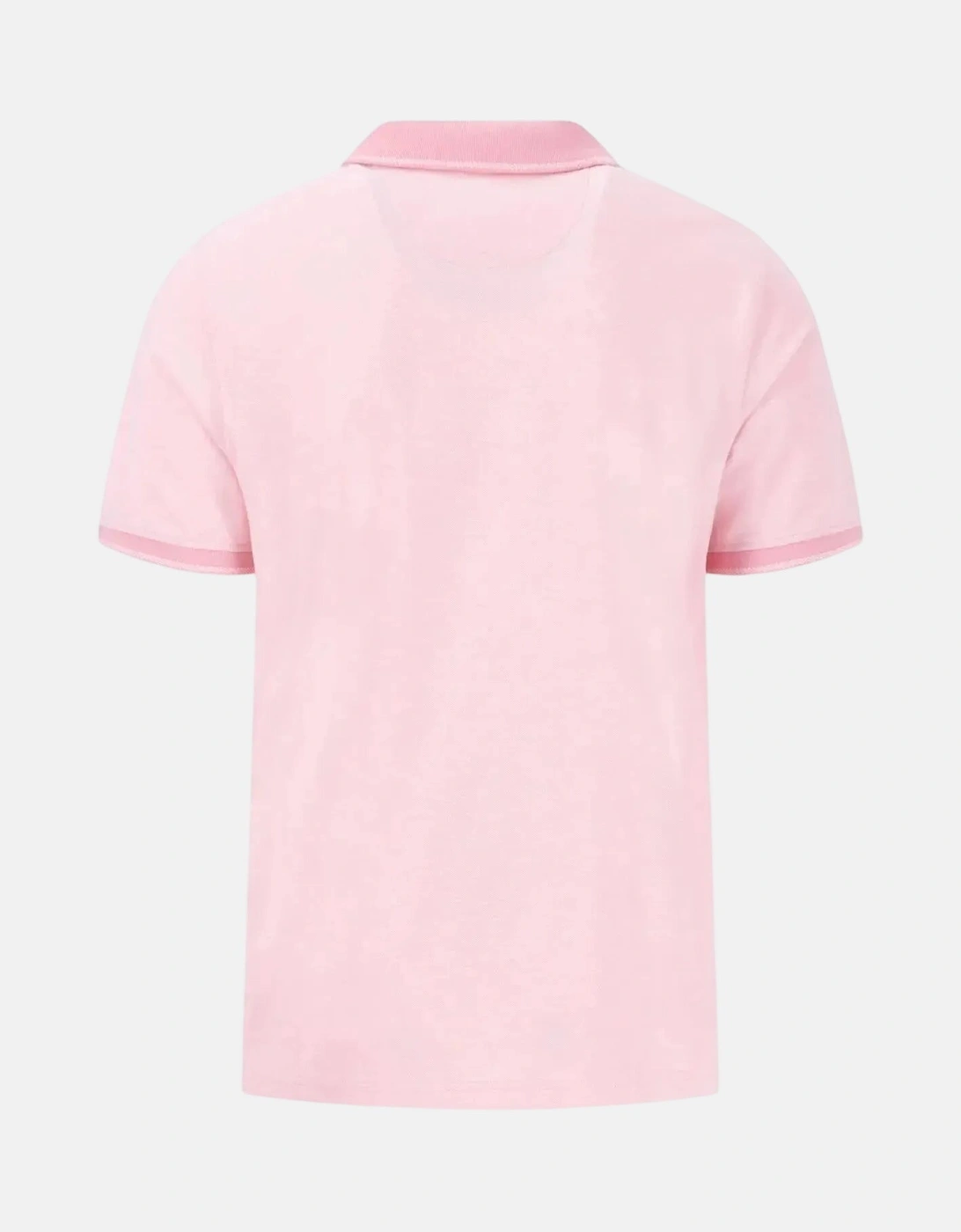 Two Tone Pique Polo Shirt Peony