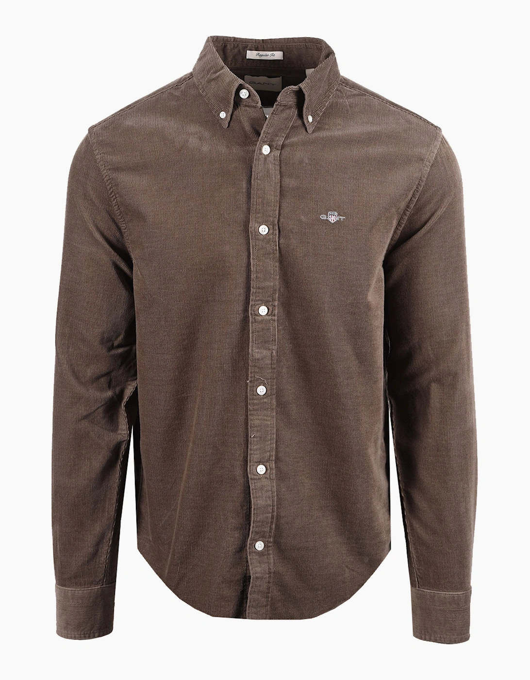 GANT REG FIT CORD SHIRT FADED TAUPE, 5 of 4