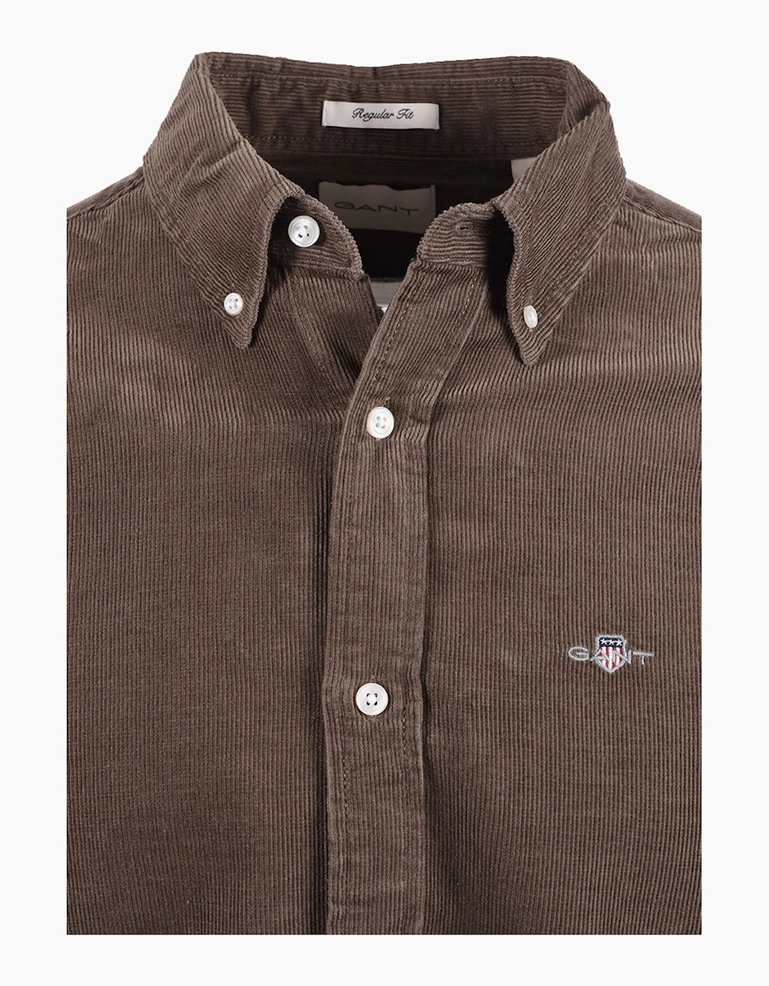 GANT REG FIT CORD SHIRT FADED TAUPE