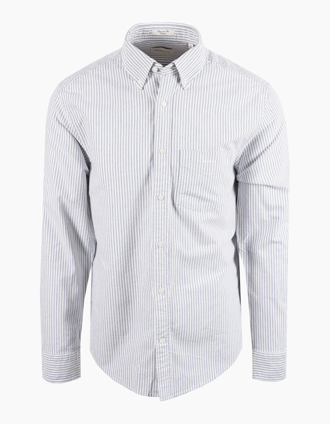 GANT REG FIT BRUSHED OXFORD STRIPE SHIRT CRISP BLUE, 6 of 5