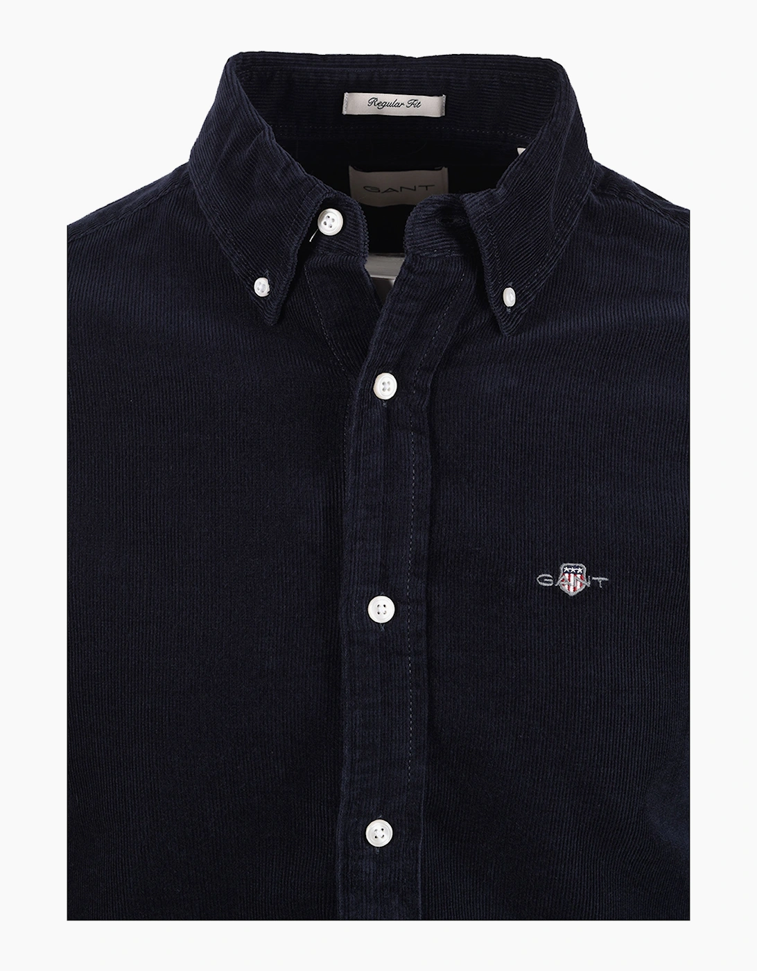 GANT REG FIT CORD SHIRT EVENING BLUE