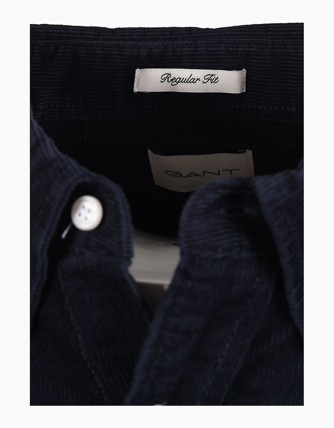 GANT REG FIT CORD SHIRT EVENING BLUE
