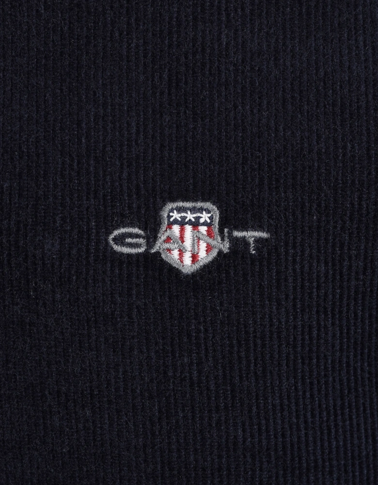 GANT REG FIT CORD SHIRT EVENING BLUE