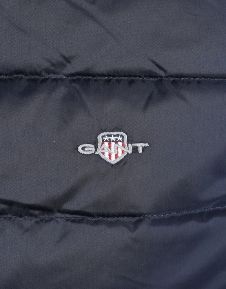 GANT LIGHT DOWN VEST EVENING BLUE