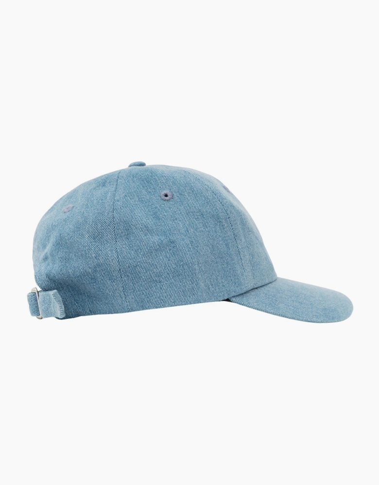 Parlez Boyd 6 Panel Low Profile Mid Indigo Wash Cap