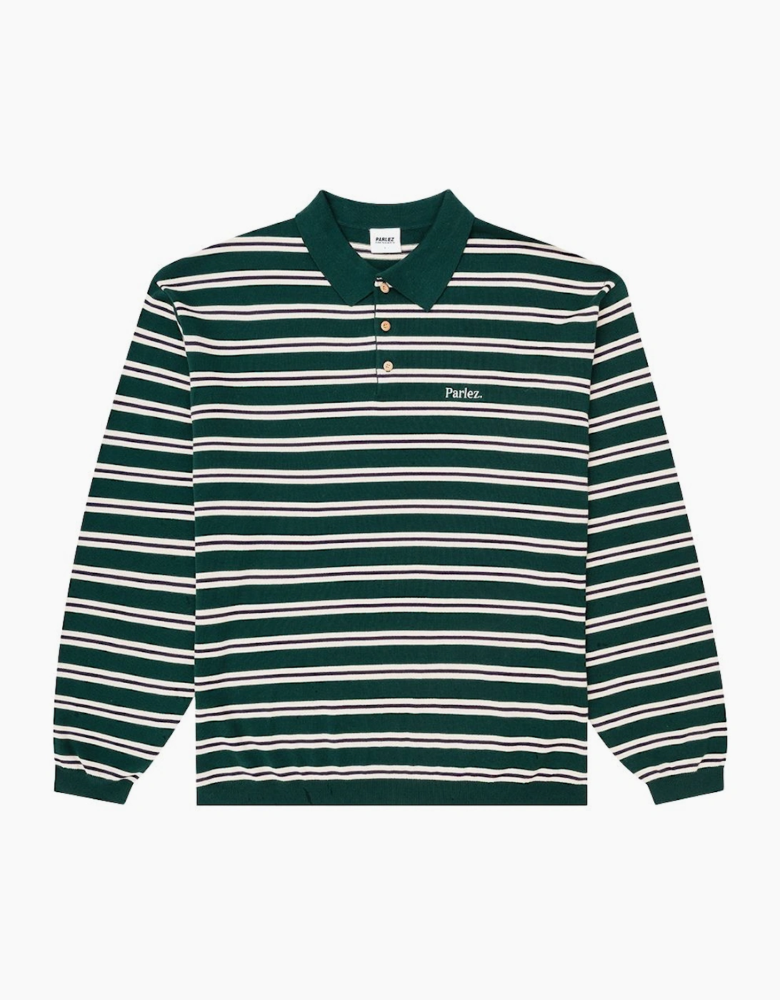 Parlez Crossfield L/S Deep Green Knit Polo, 5 of 4