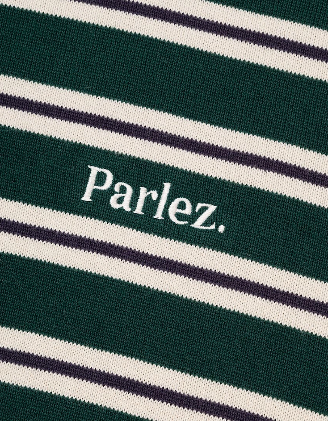 Parlez Crossfield L/S Deep Green Knit Polo