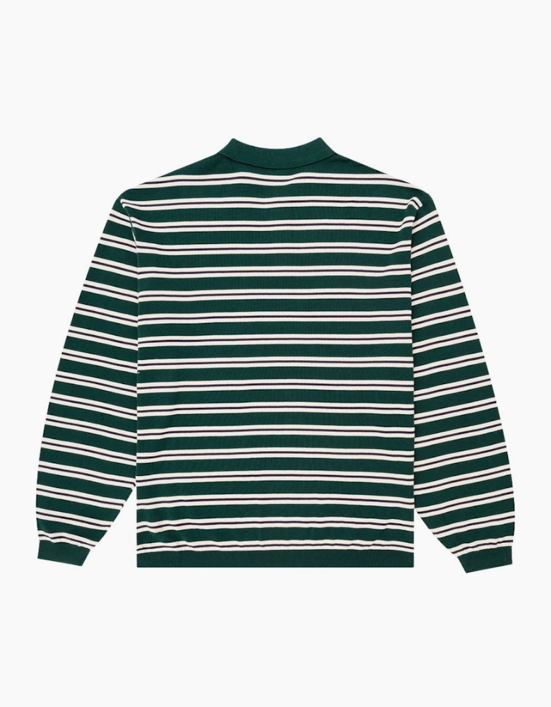 Parlez Crossfield L/S Deep Green Knit Polo