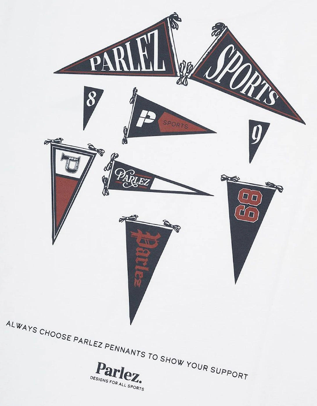 Parlez Pennant White T-Shirt