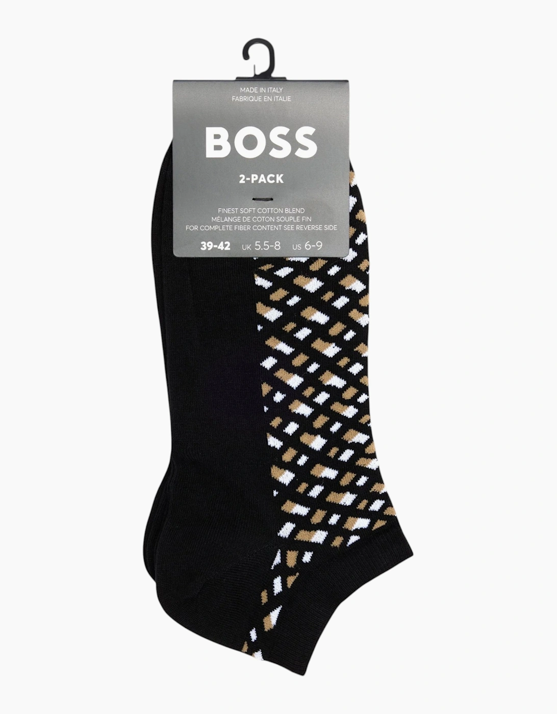 Boss Mens Ankle Socks 2 Pack Trainer Socks