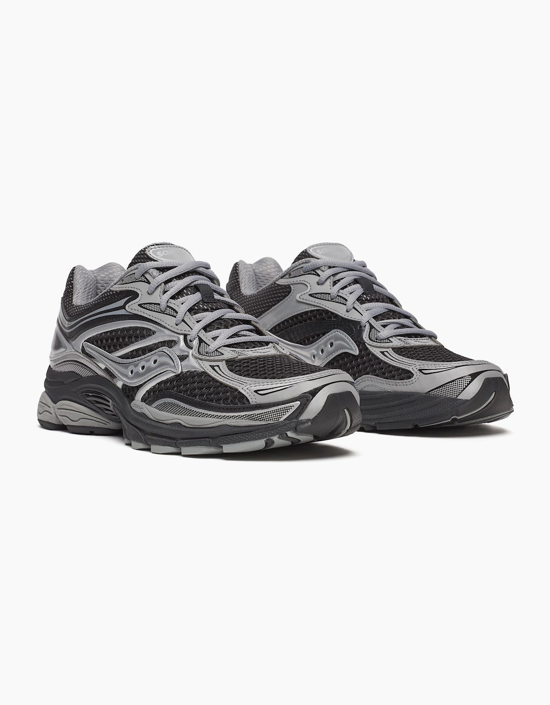 Saucony Progrid Omni 9 Black/Silver Trainers, 7 of 6