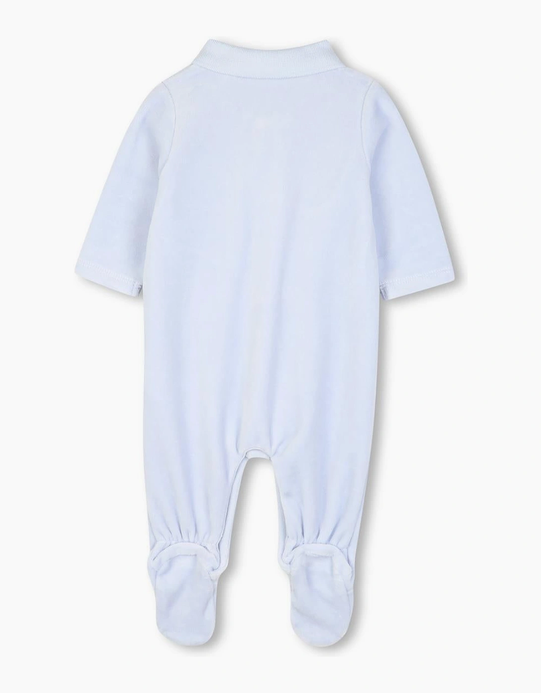 BOSS NB PALE BLUE BABY GROW +GIFT BOX J53288