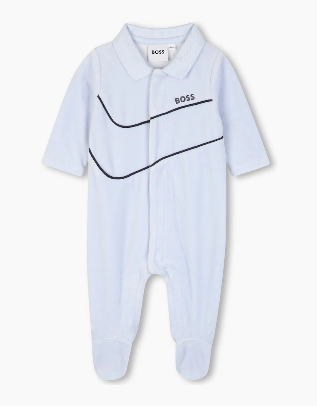 BOSS NB PALE BLUE BABY GROW +GIFT BOX J53288, 4 of 3