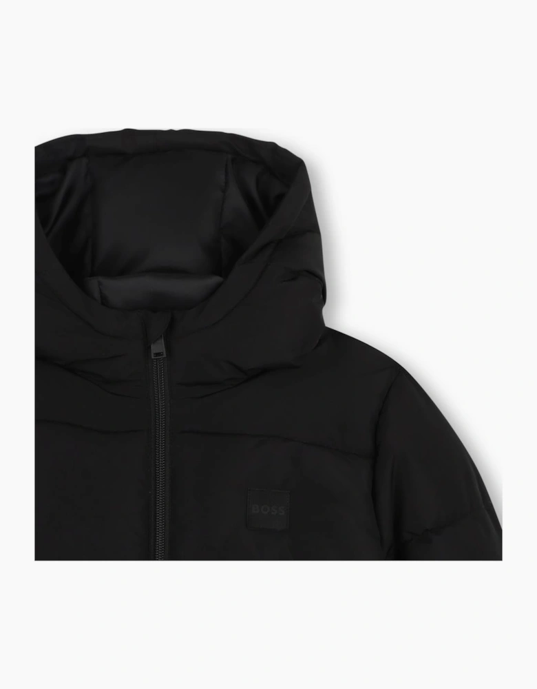 BOSS BOY BLACK PUFFER JACKET J53437