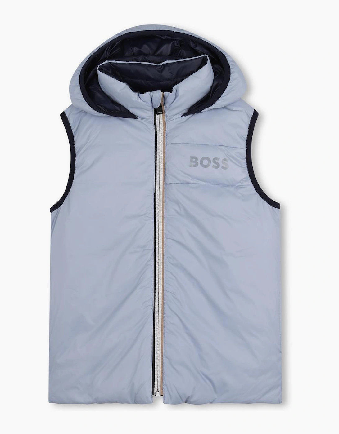 BOSS BOY NAVY REVERSIBLE BODY WARMER/GILET J53436