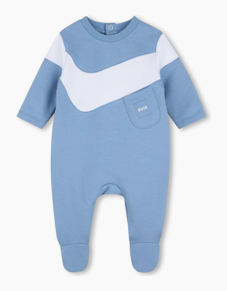 BOSS NB BOY BLUE BABY GROW J53603